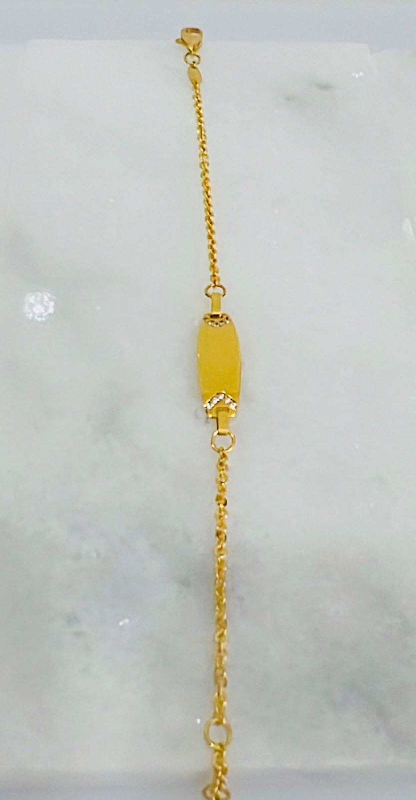 21k Gold ID kid’s Bracelet