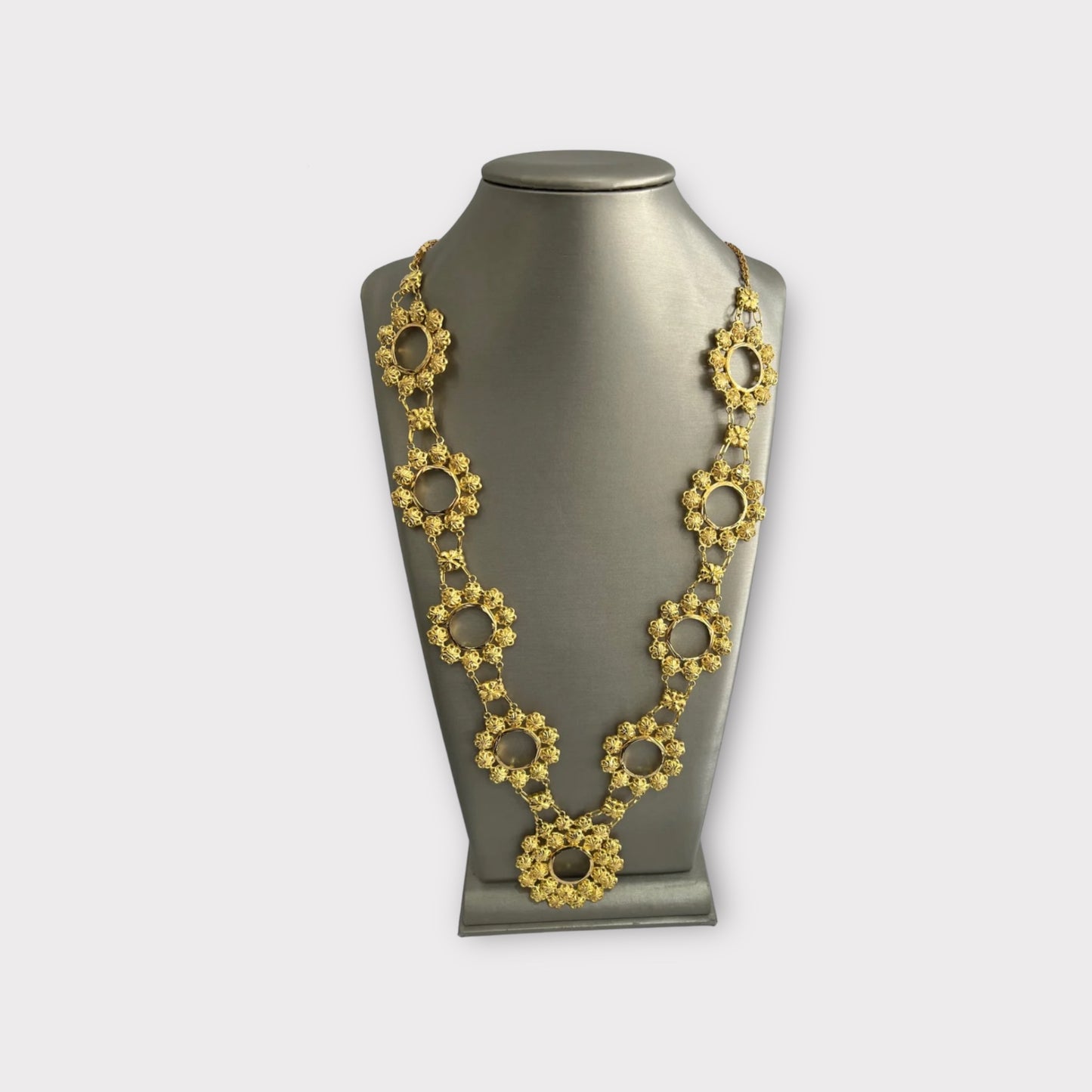 21K Gold Kladah 9 Coin Necklace