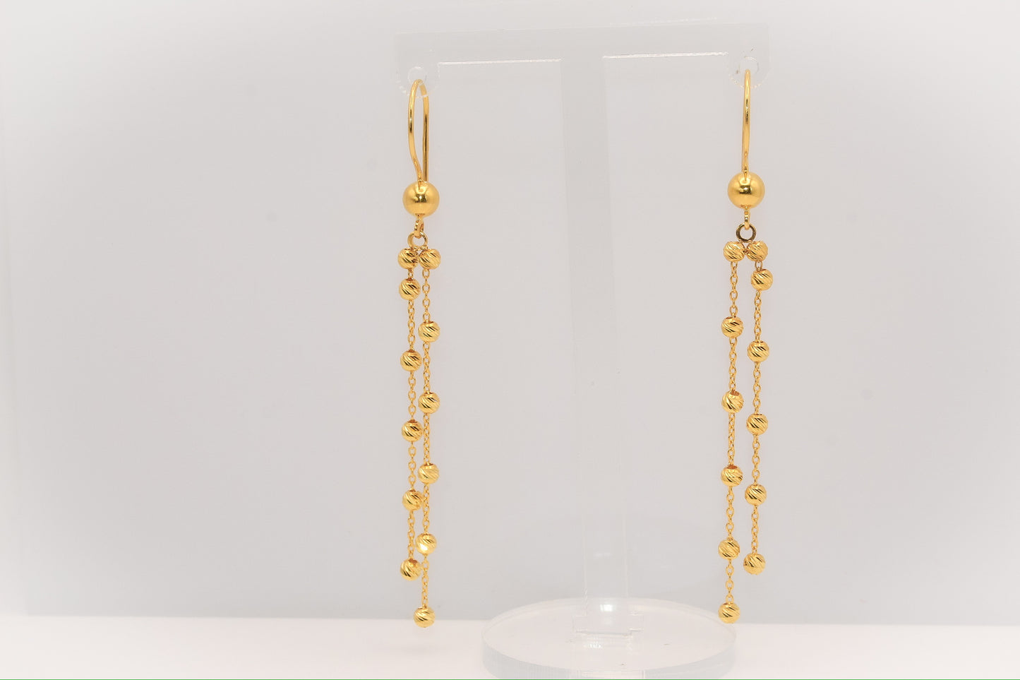 21K Gold Dangle Earrings