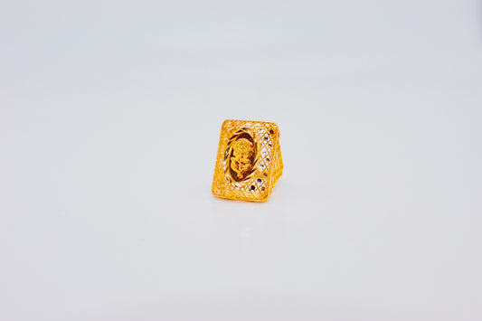 21K Gold Rose Ring