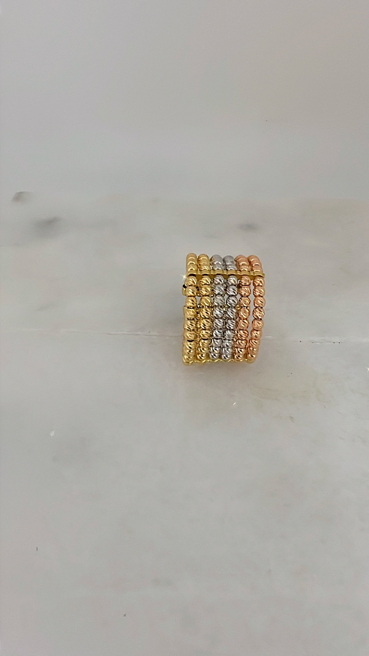 18K Gold Himo Trio Tone Ring