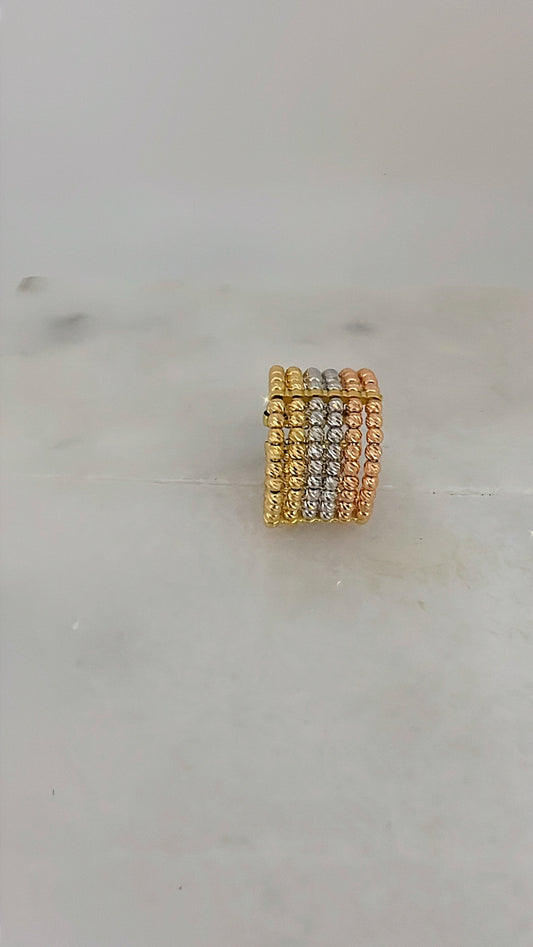 18K Gold Himo Trio Tone Ring