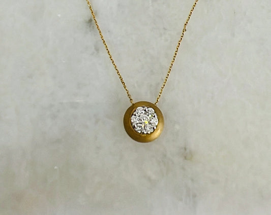 18K Gold Diamond Necklace