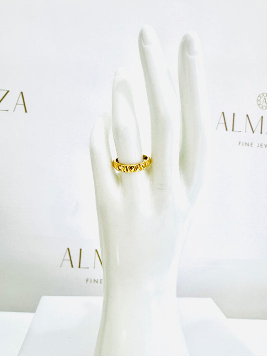21K Gold Stacking Ring