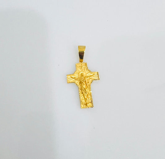 21K Gold Cross Pendant