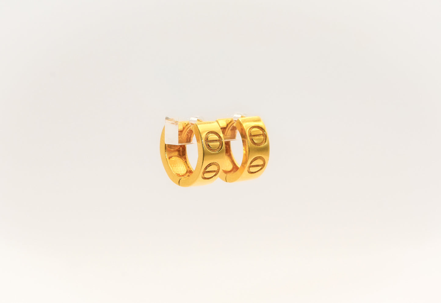 21K Gold Mini Huggies Earrings