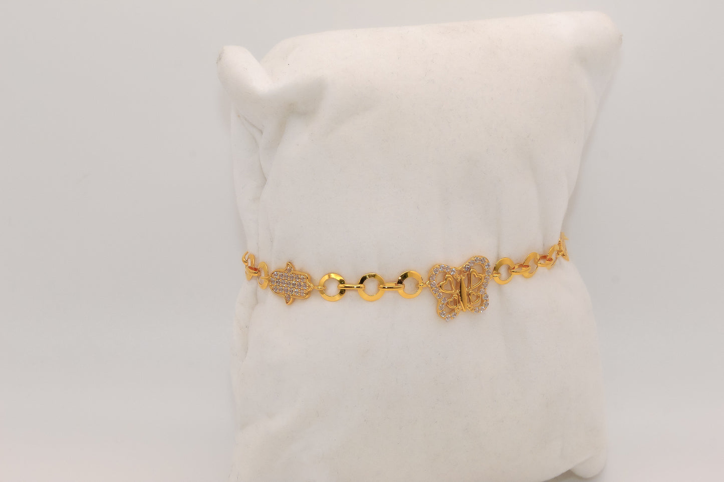 21K Gold Butterfly Bracelet