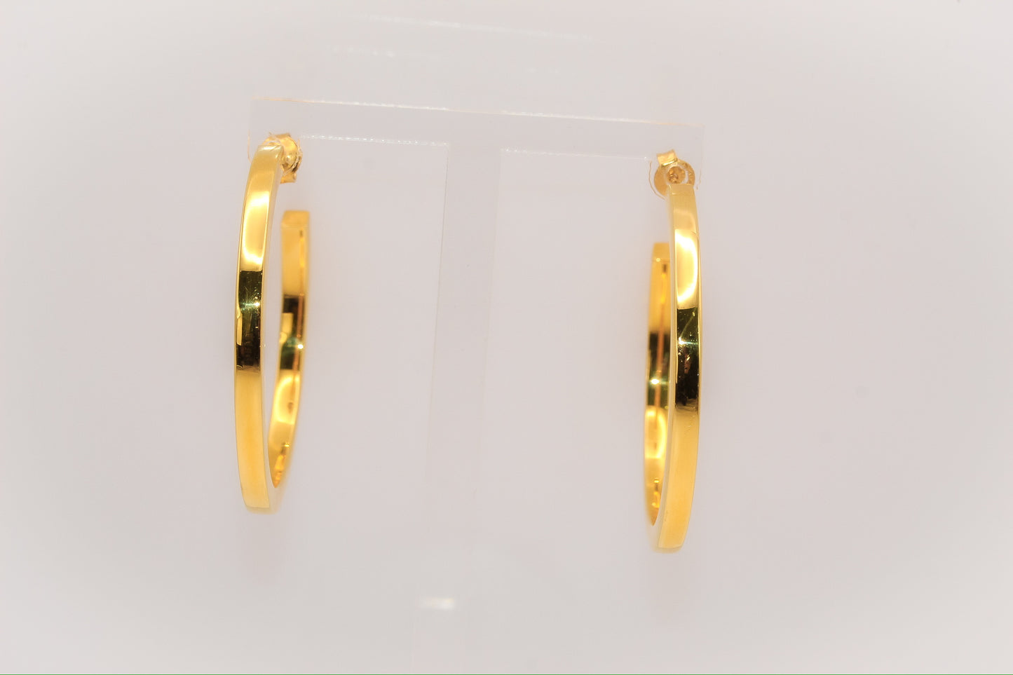 21K Gold Hoop Earrings
