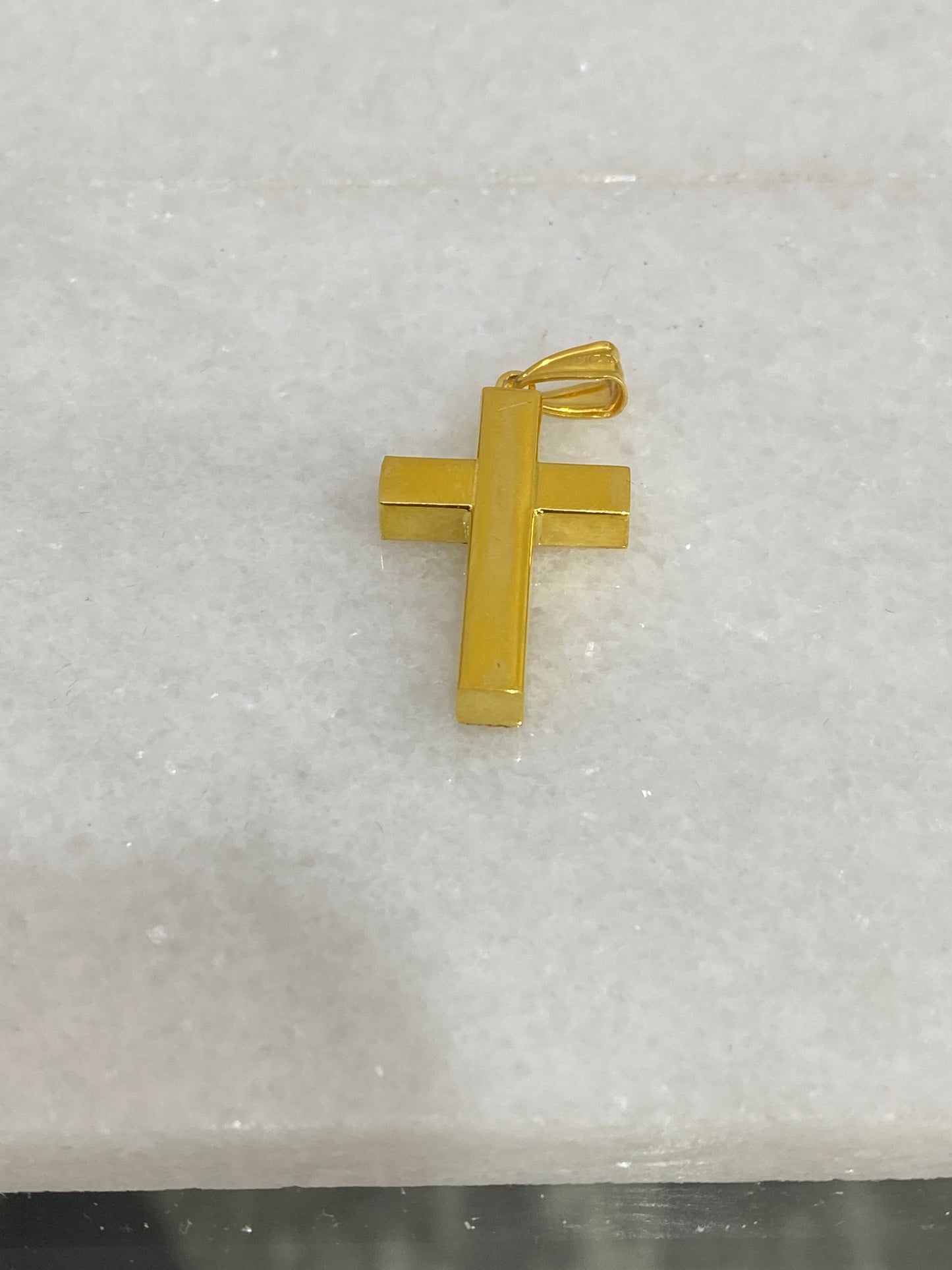 21K Gold Cross Pendant