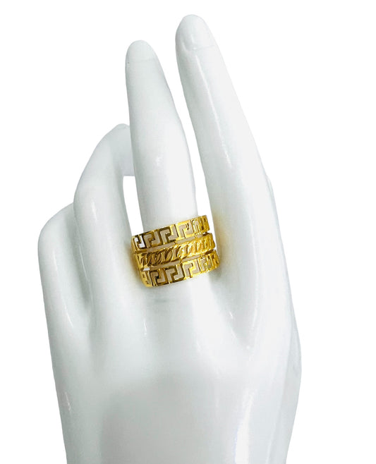 21K Gold Greek Filigree Ring