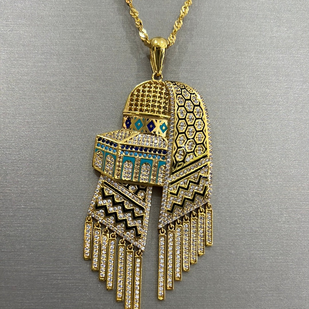 21K Gold Alaqsa Pendant