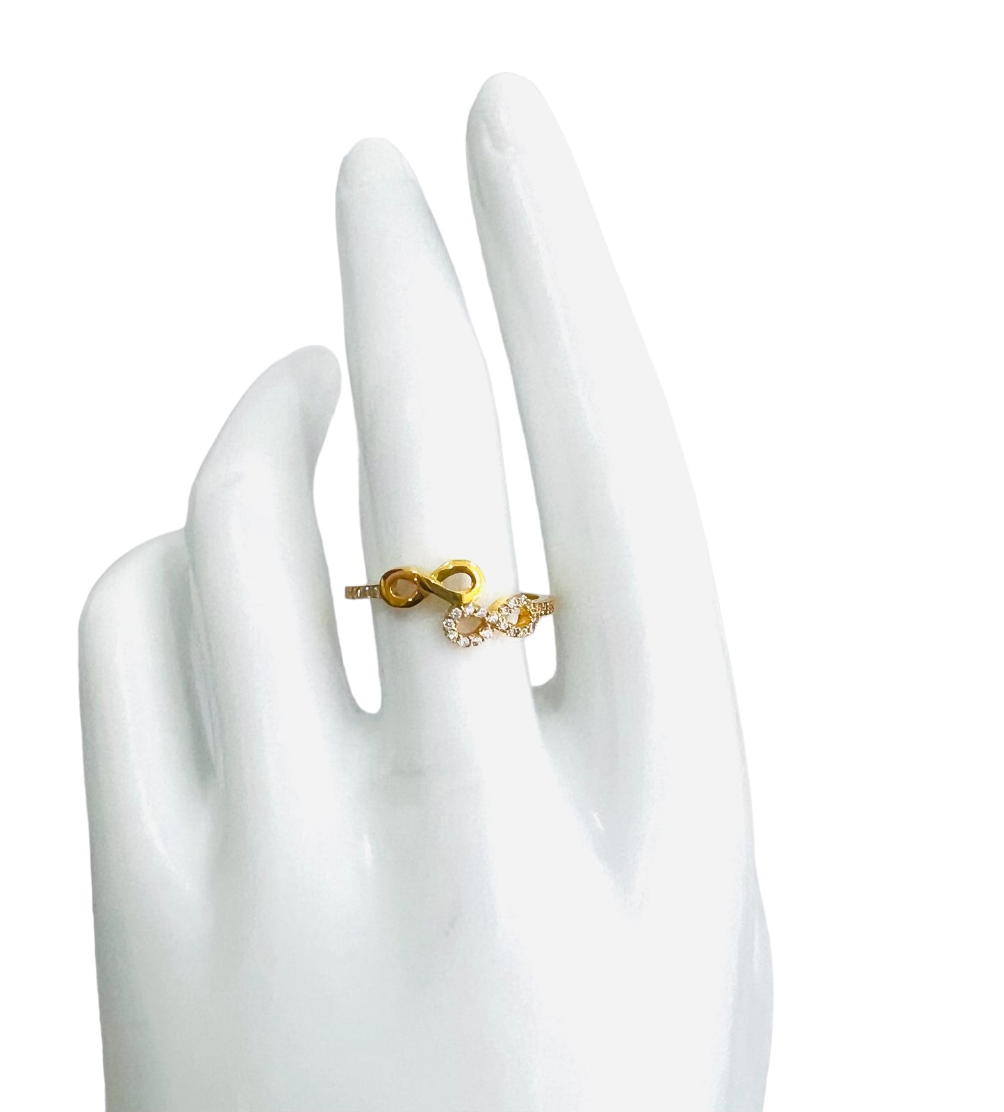 21K Gold Infinity Ring