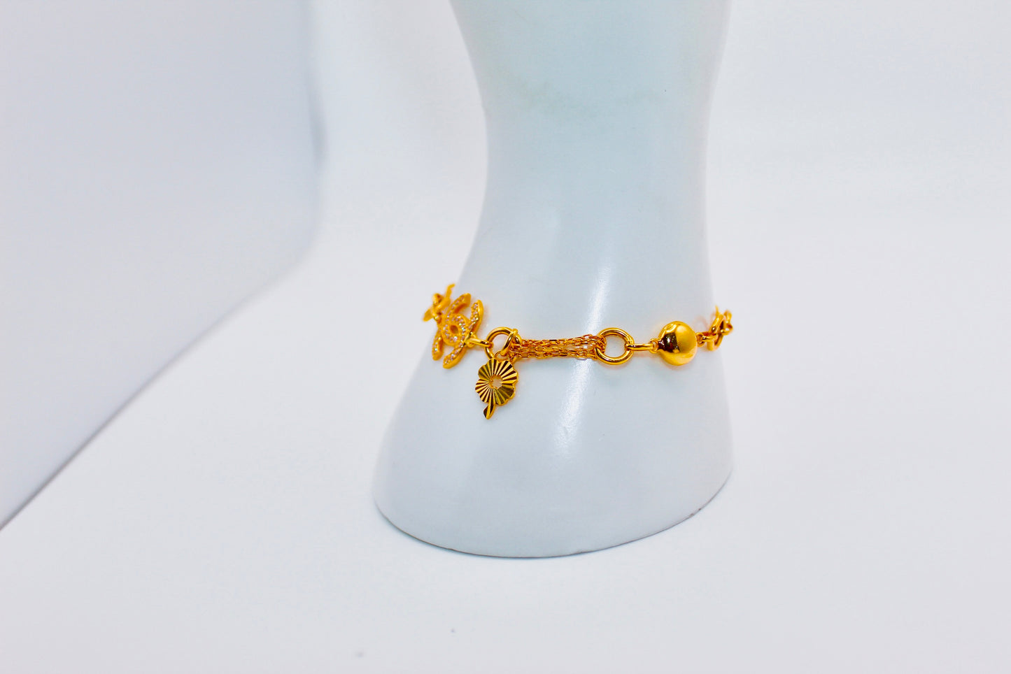 21K Gold Charm Bracelet