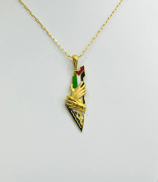 21K Gold Palestine Necklace
