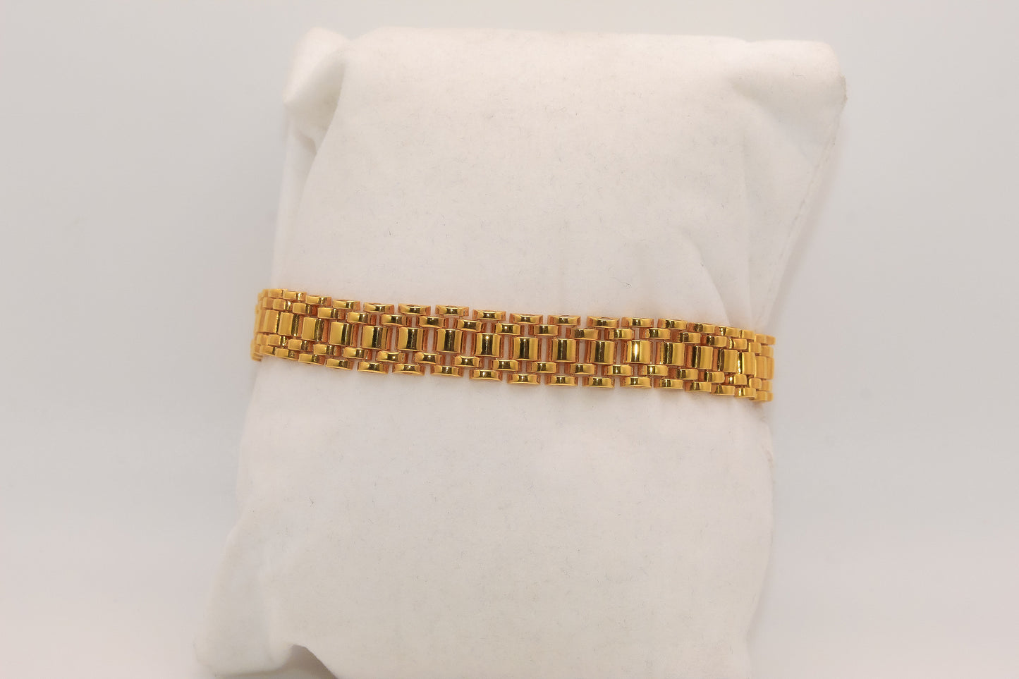 21K Gold Mens Link Bracelet