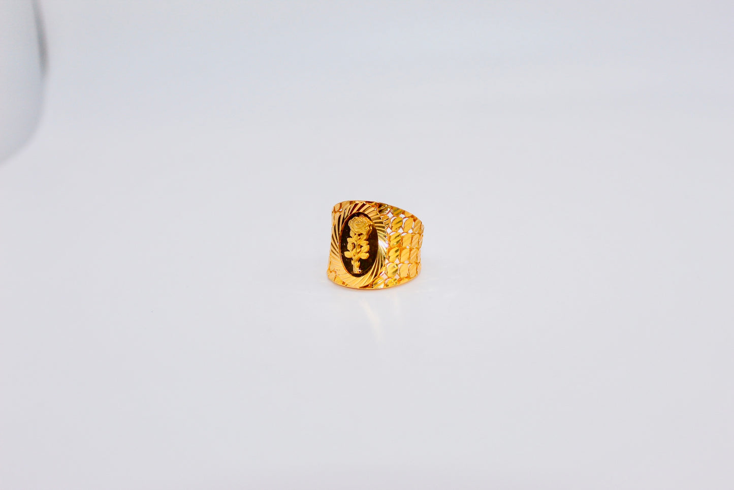 21K Gold Rose Ring