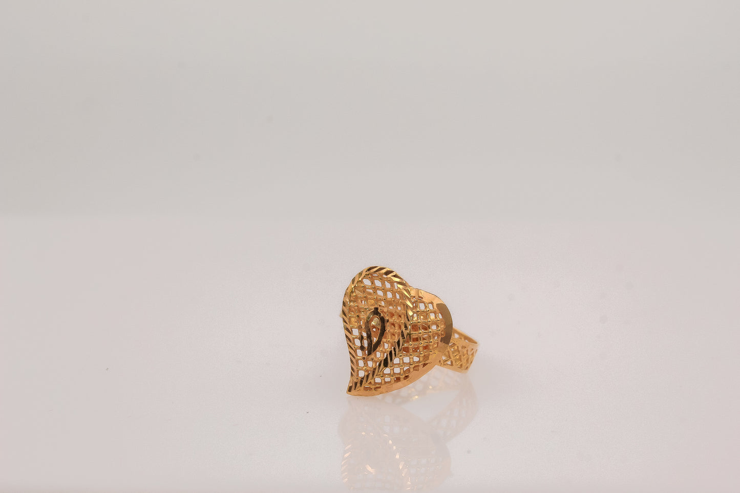 21K Gold Heart Ring