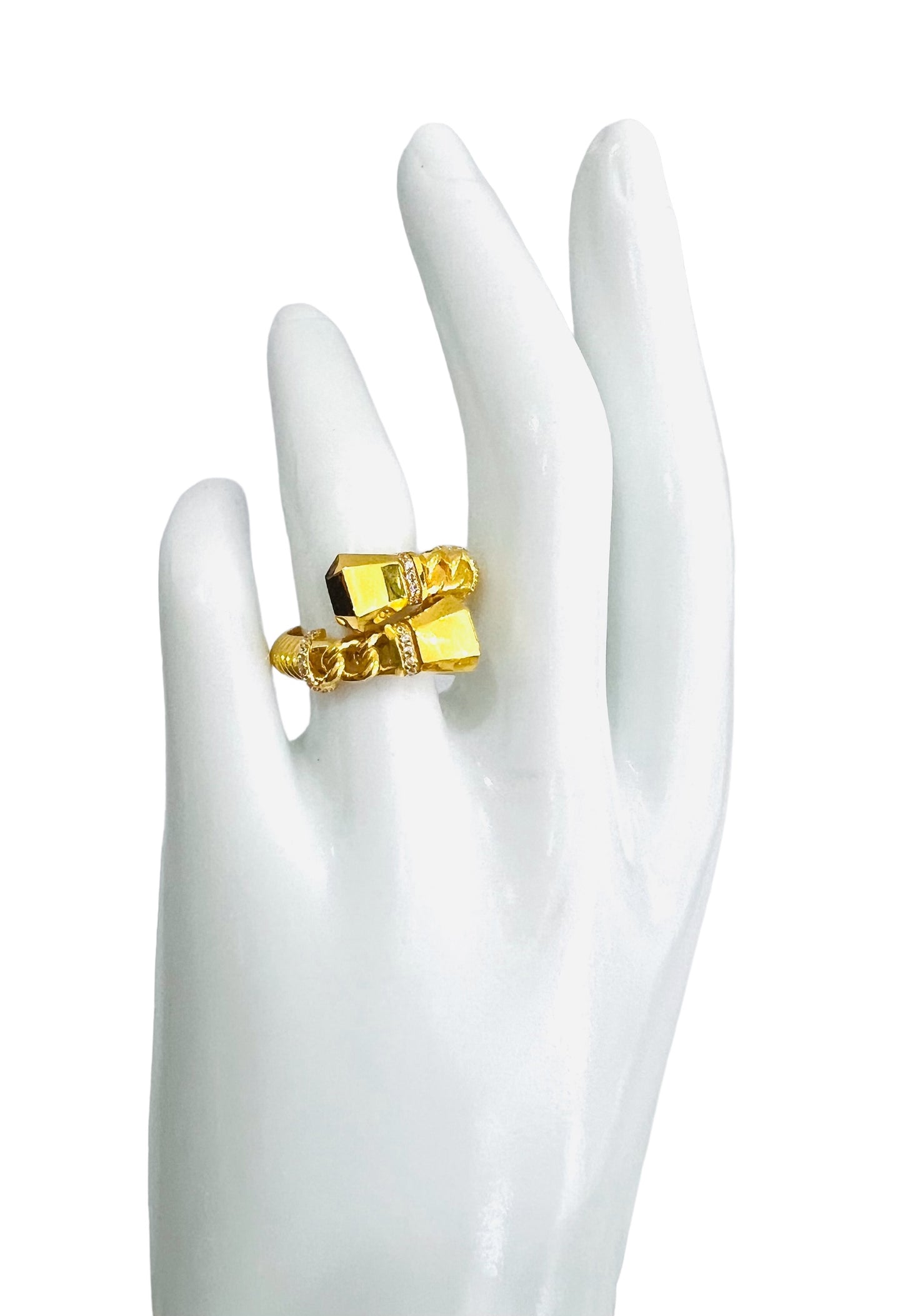 21K Gold Twist Ring