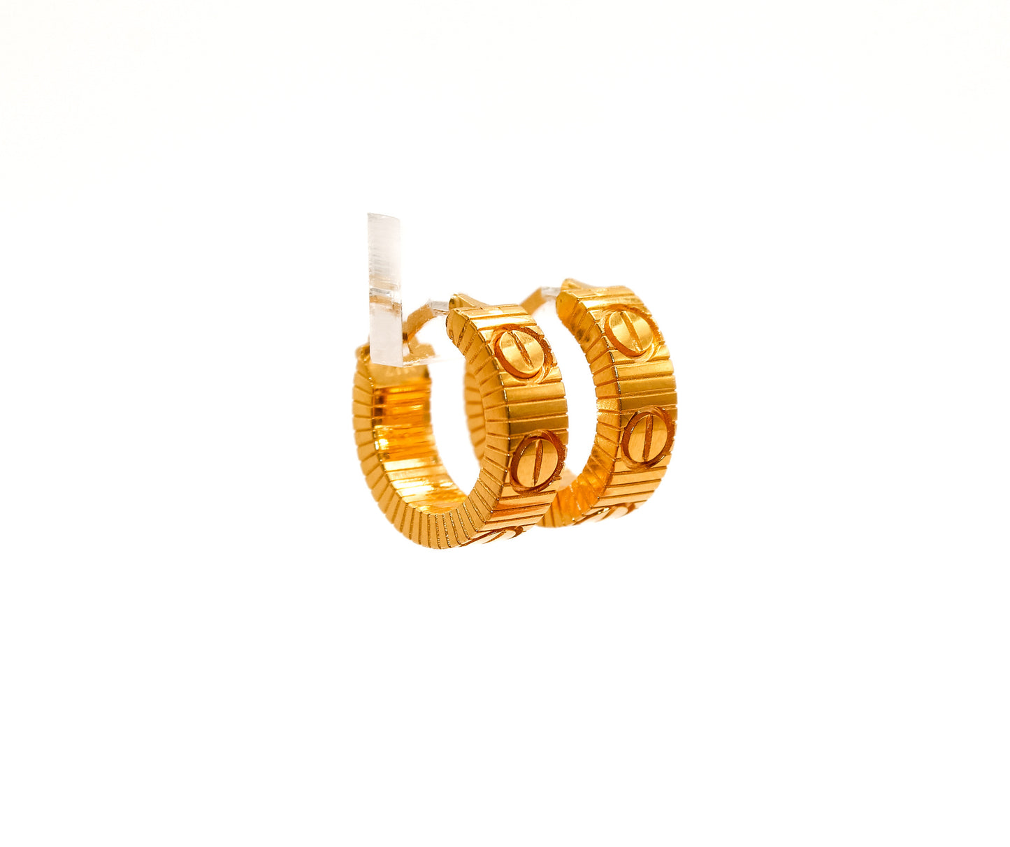 21k Gold Hoop Earrings