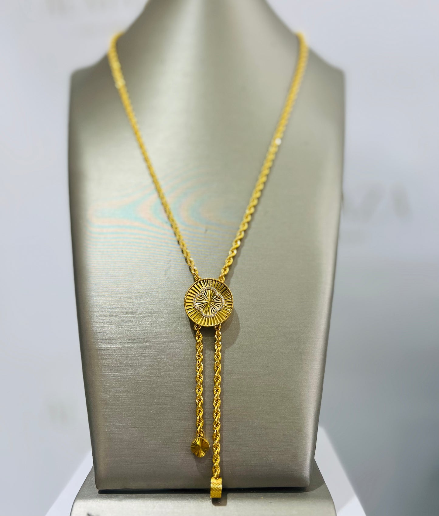 21K Gold Clover Necklace