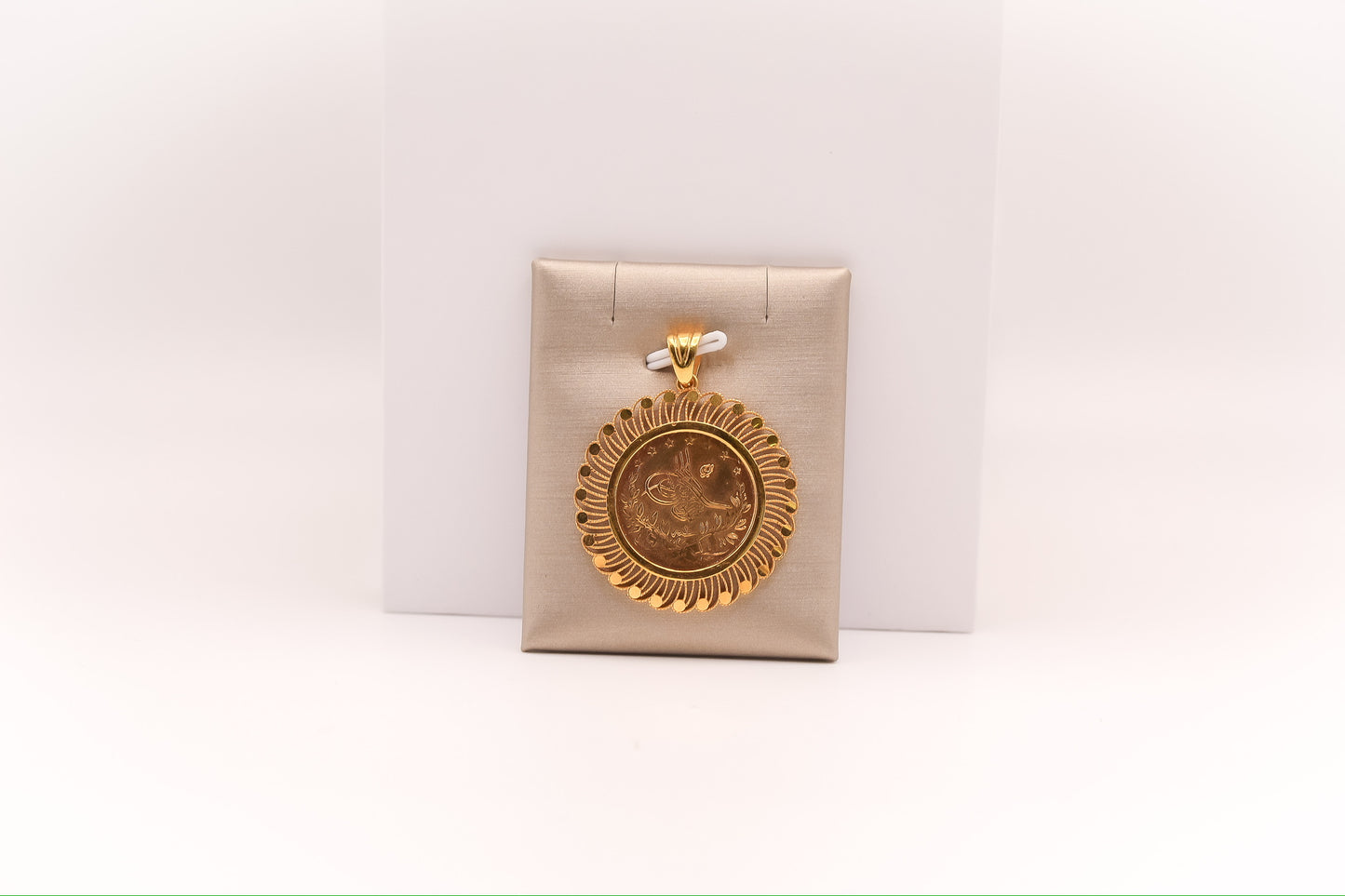 21K Gold Turkish Coin Pendant