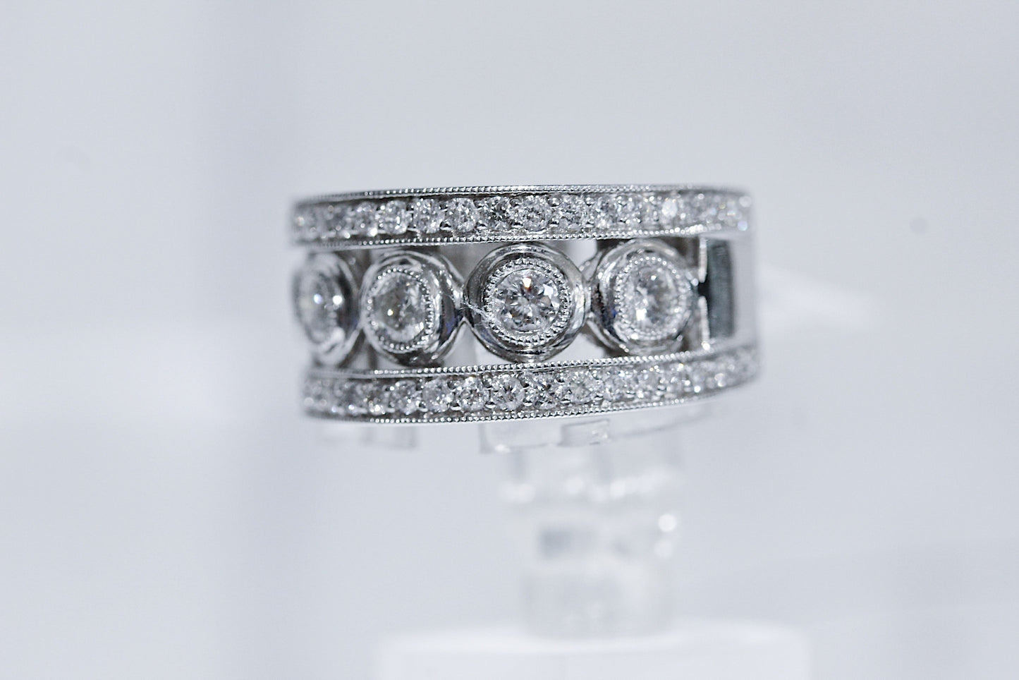 14K White Gold 1.50 - Carat Diamond Ring