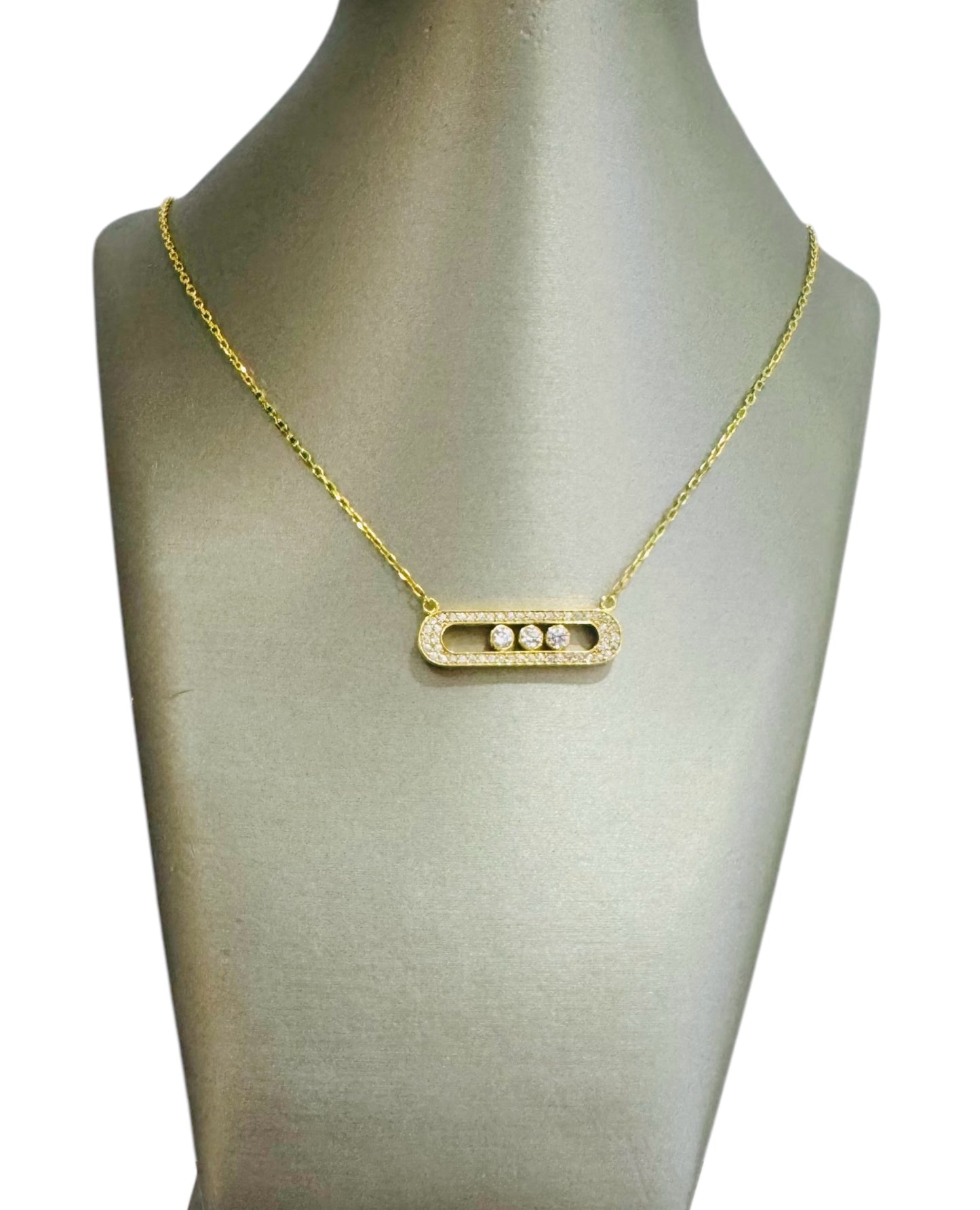 21K Gold Intricate Necklace