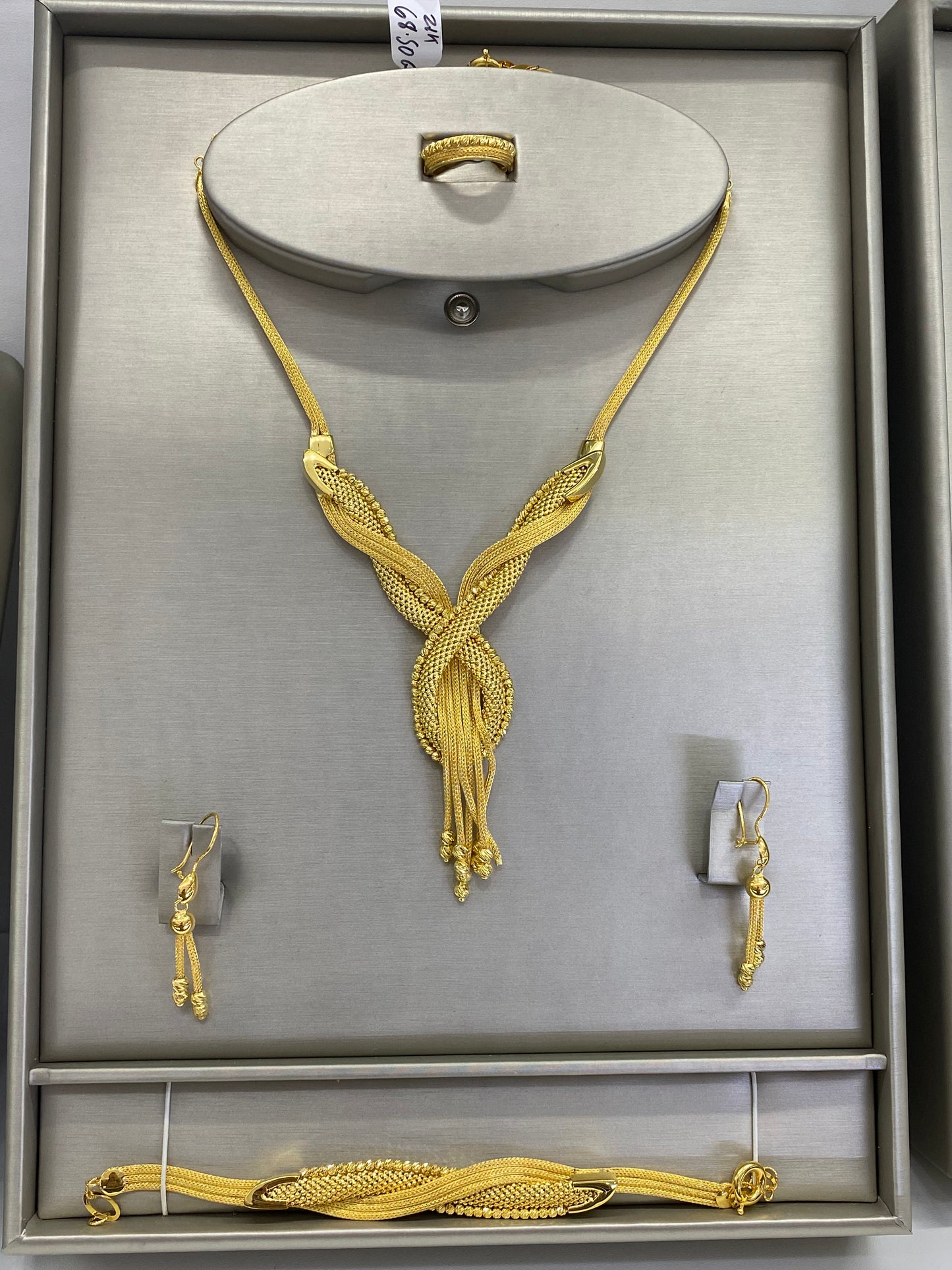 21K Gold Braided Set