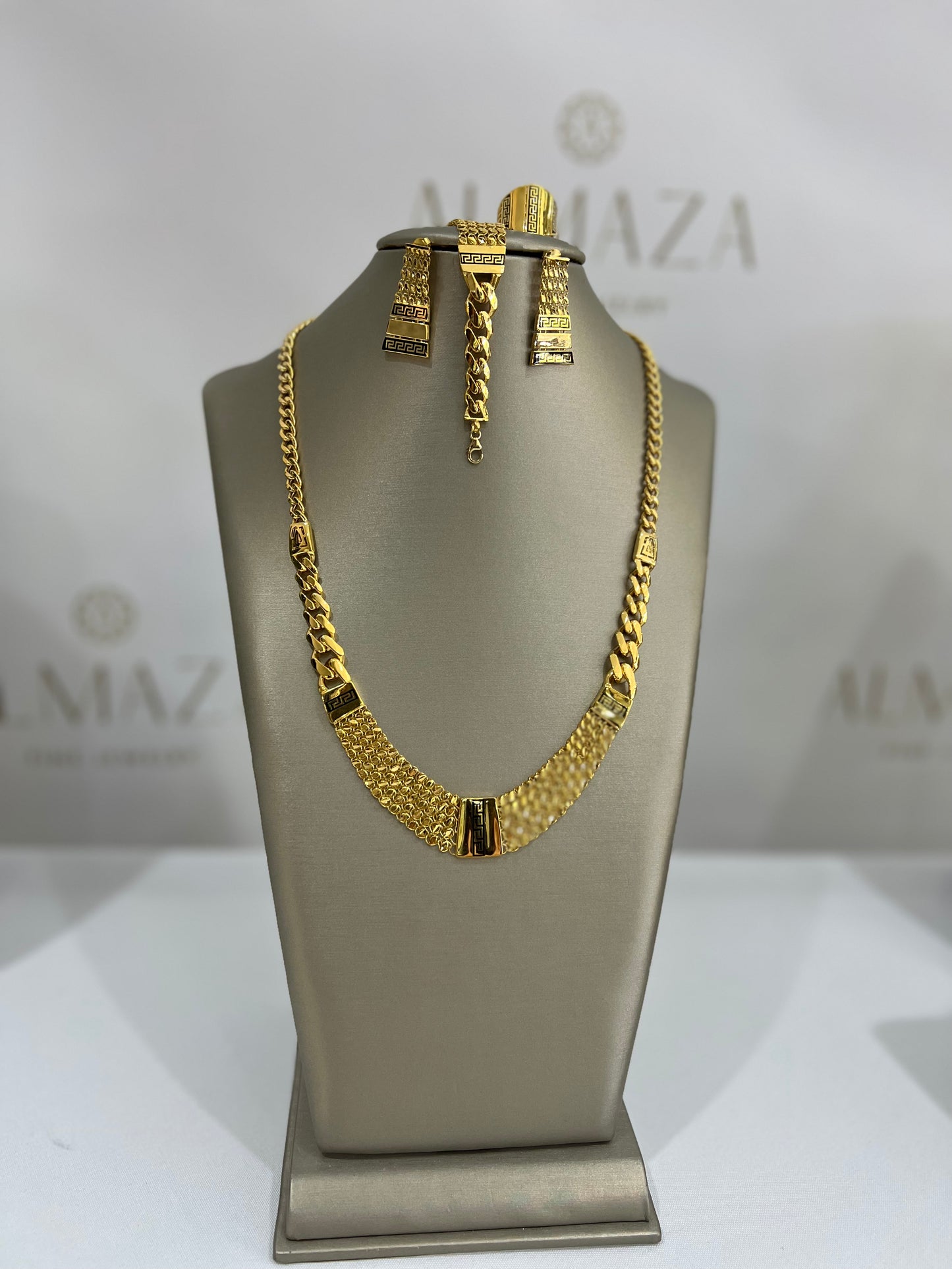 21K Gold Engagement Set