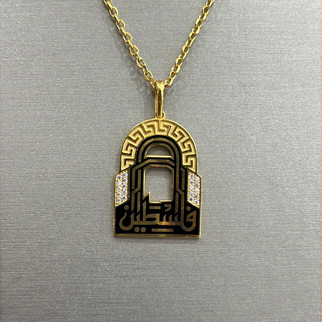 21K Gold Palestine Necklace