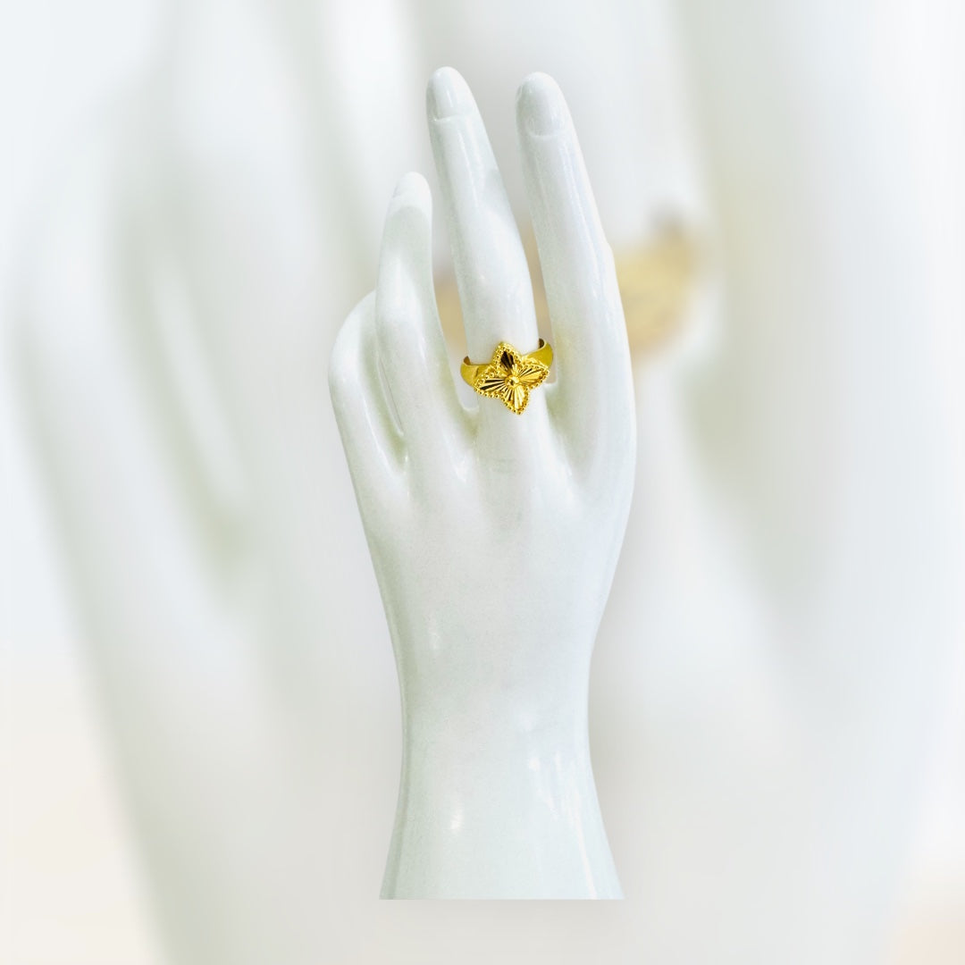 21k Gold Flower Ring