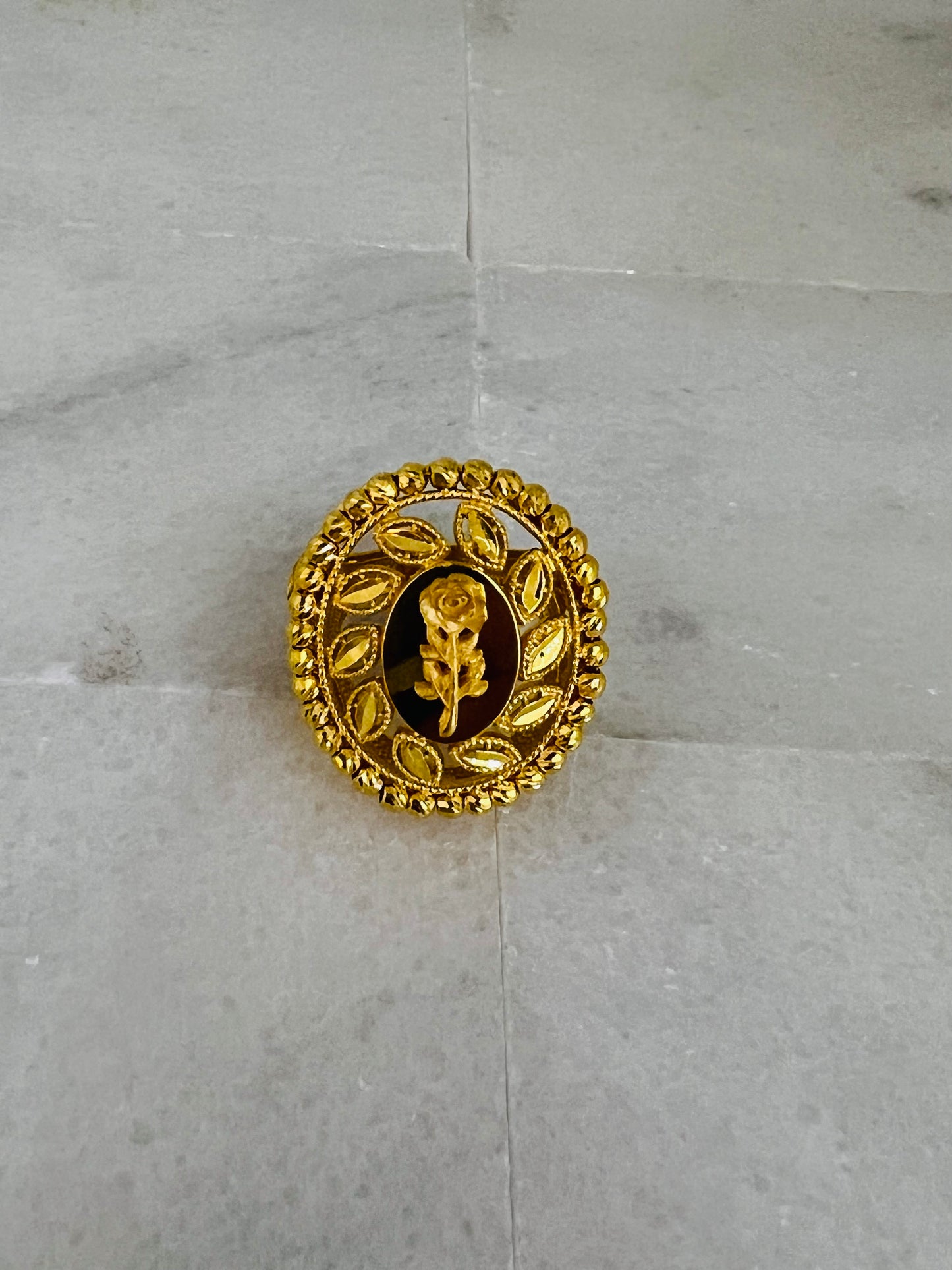 21k Gold Himo Rose Ring