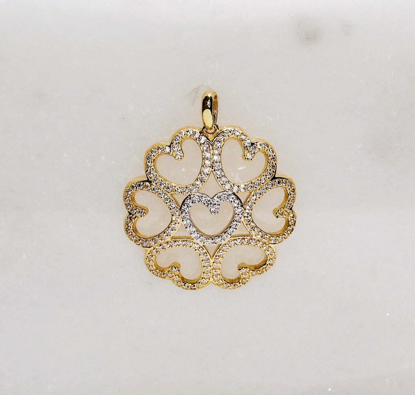 18K Gold Heart Pendant