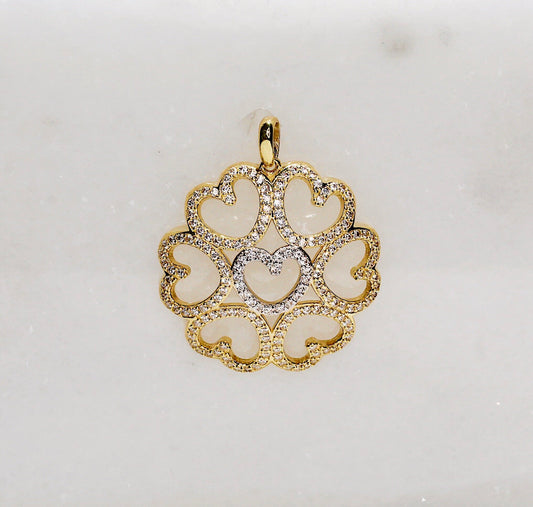 18K Gold Heart Pendant