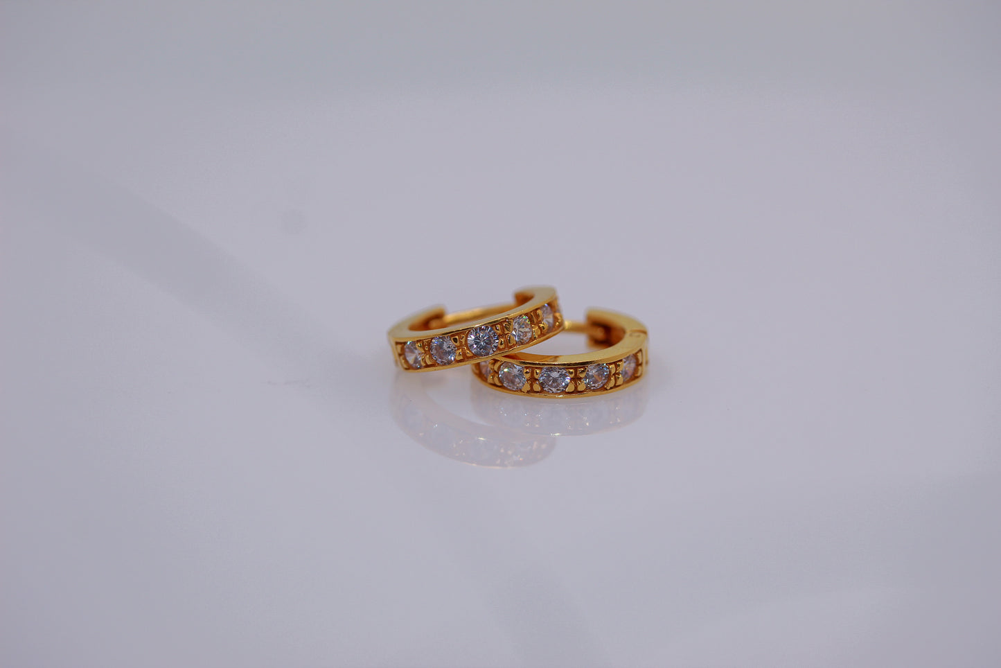 21K Gold Hoop Earrings