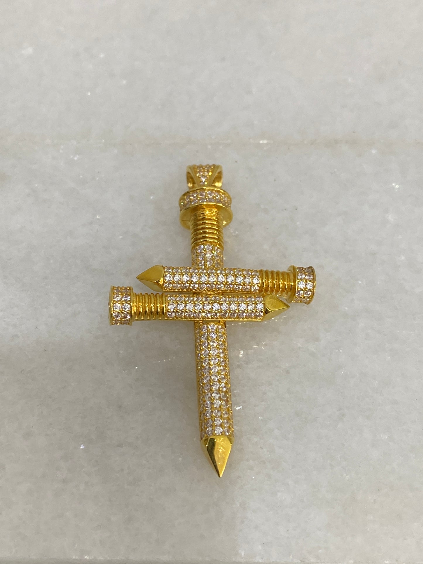 21K Gold Cross Pendant