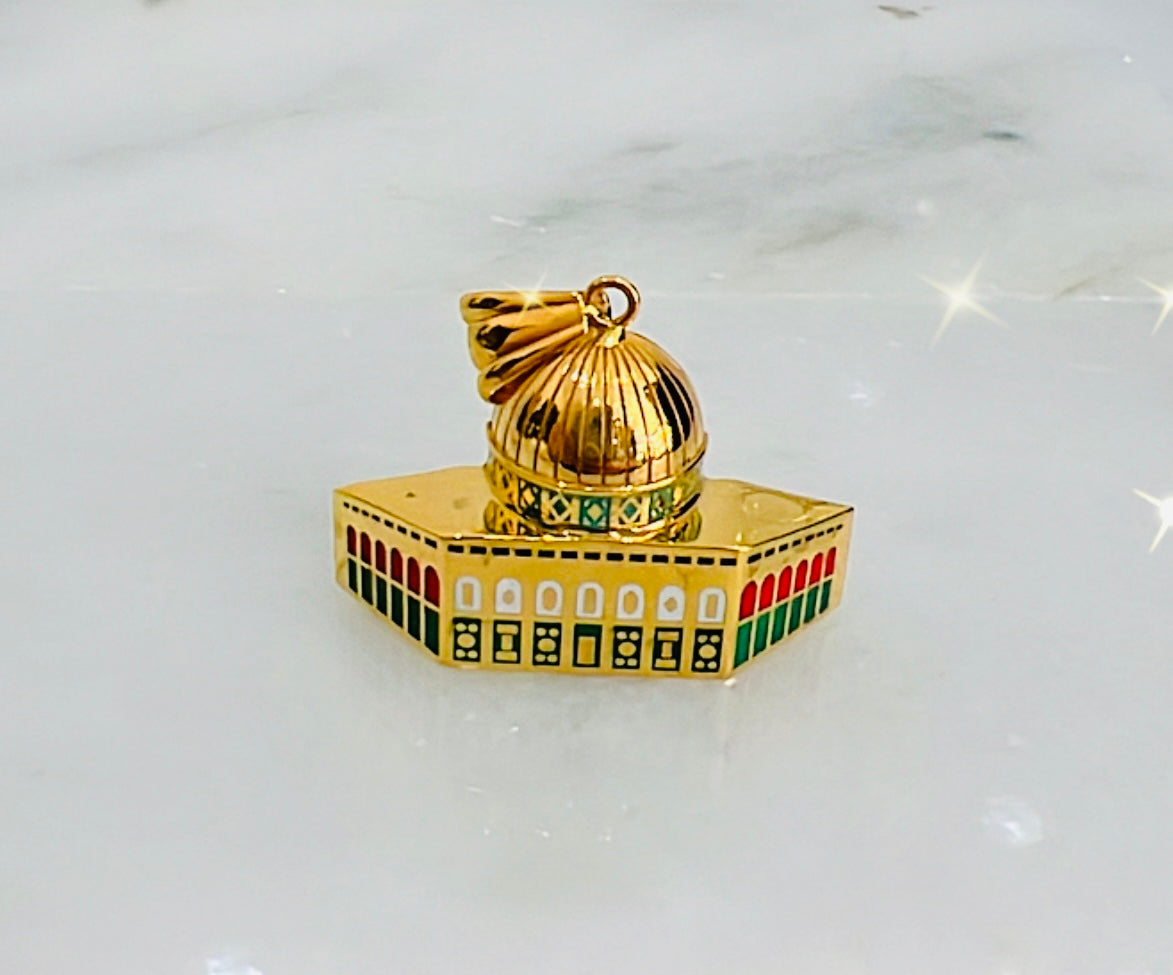 21K Gold Alqsa Pendant