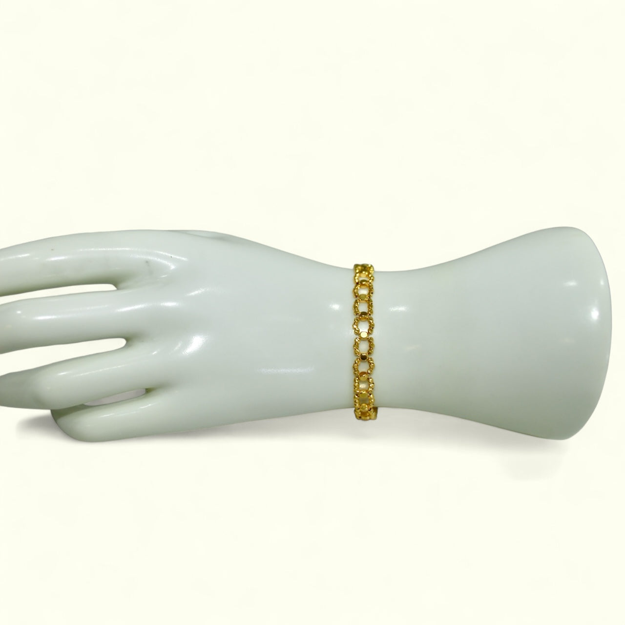 21K Gold Beaded Bracelet