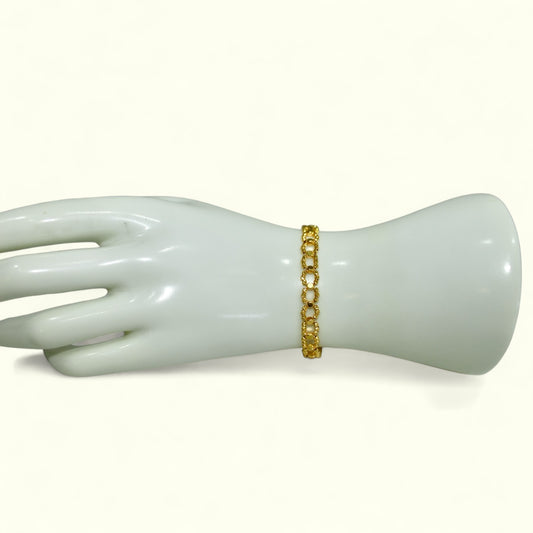 21K Gold Beaded Bracelet