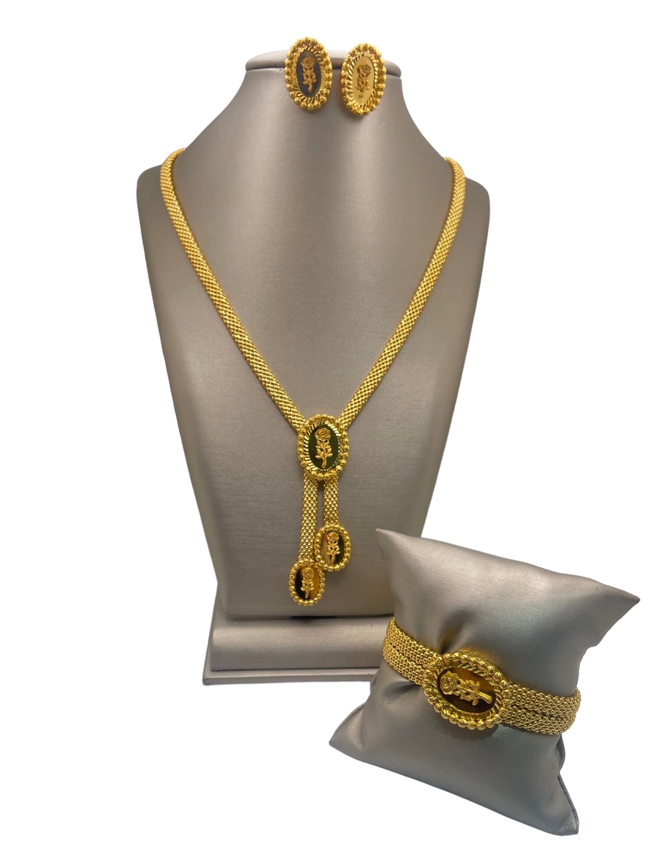 21K Gold Himo Rose Set