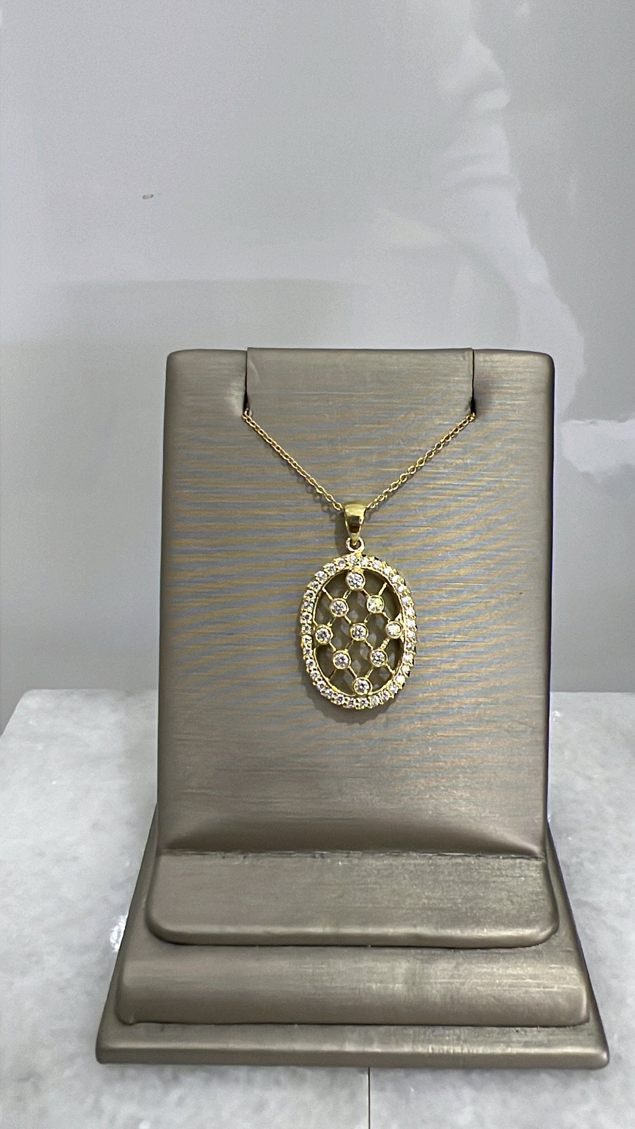 18k Gold .58 carat Diamond Necklace