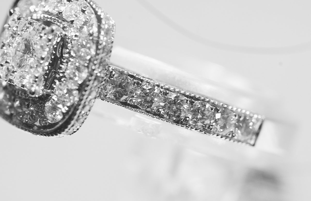 14K White Gold 1.08 Carat Diamond Ring
