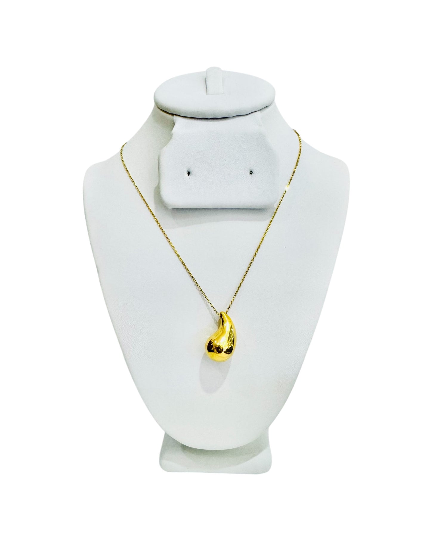 21K Gold Tear Drop Necklace