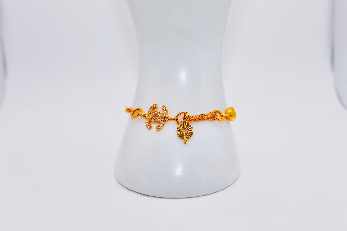 21K Gold Charm Bracelet