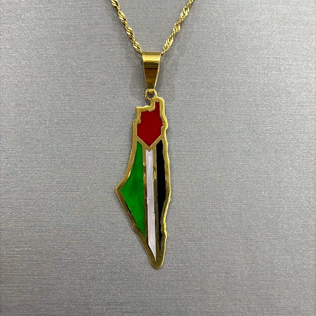 21k Gold Palestine Necklace