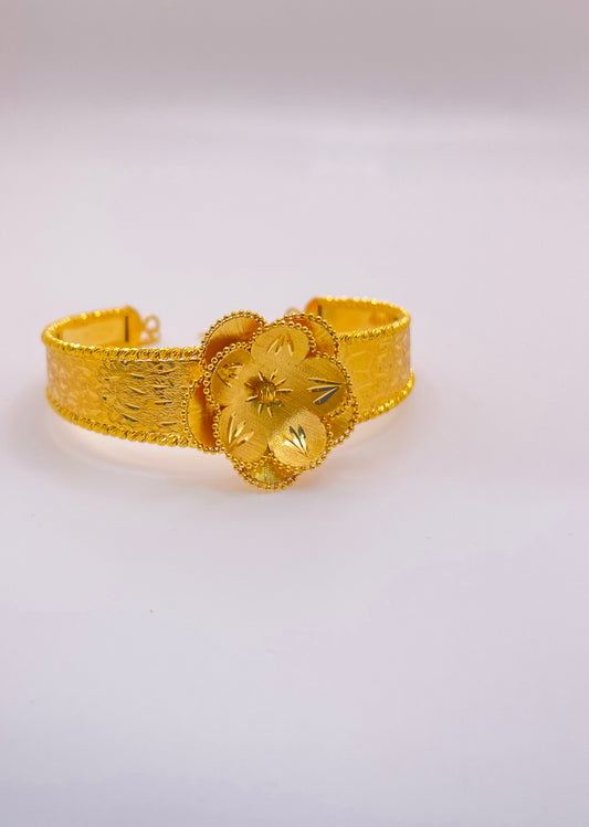 21K Gold Cuff Bracelet
