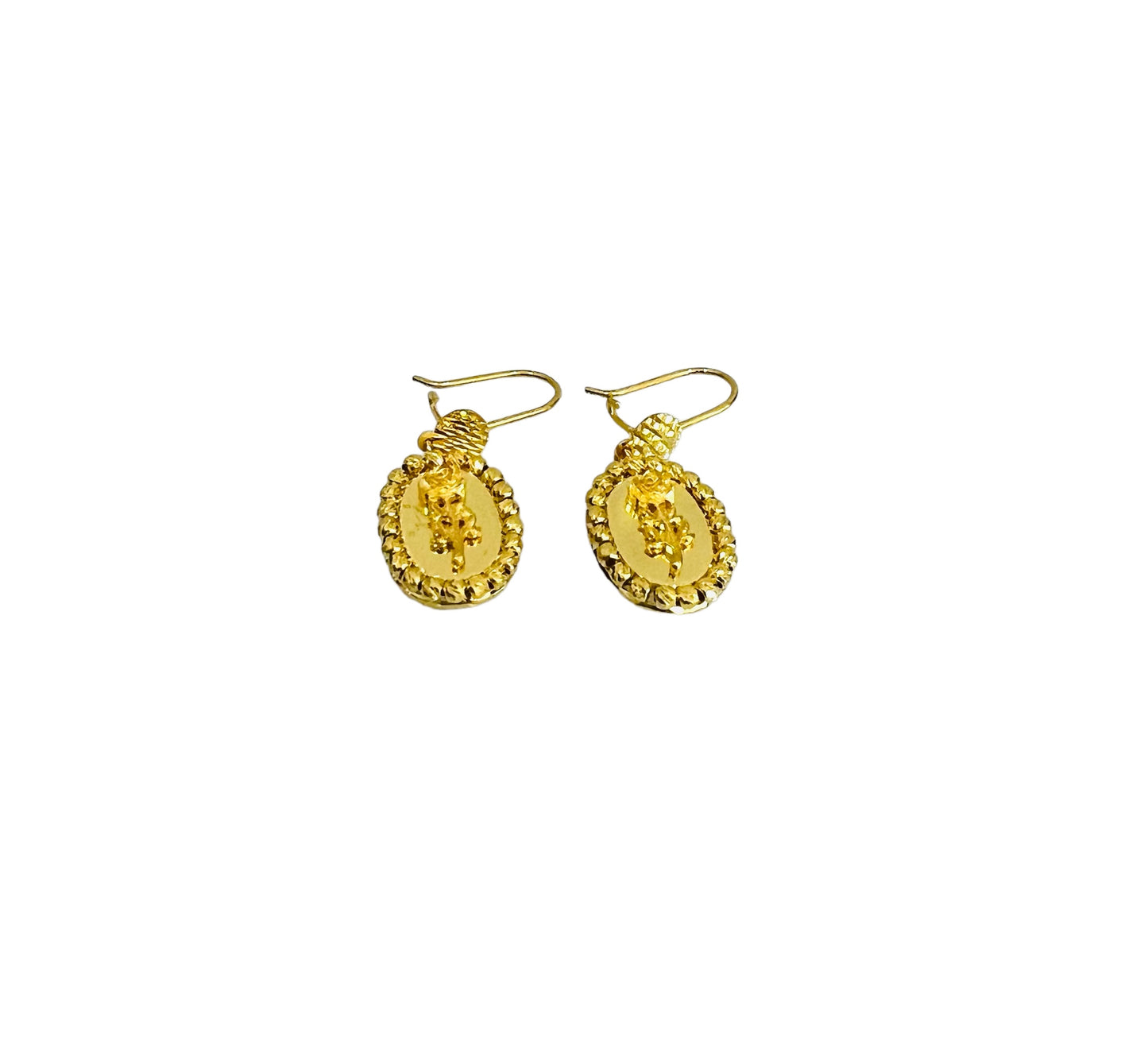 21K Gold Himo Rose Earrings