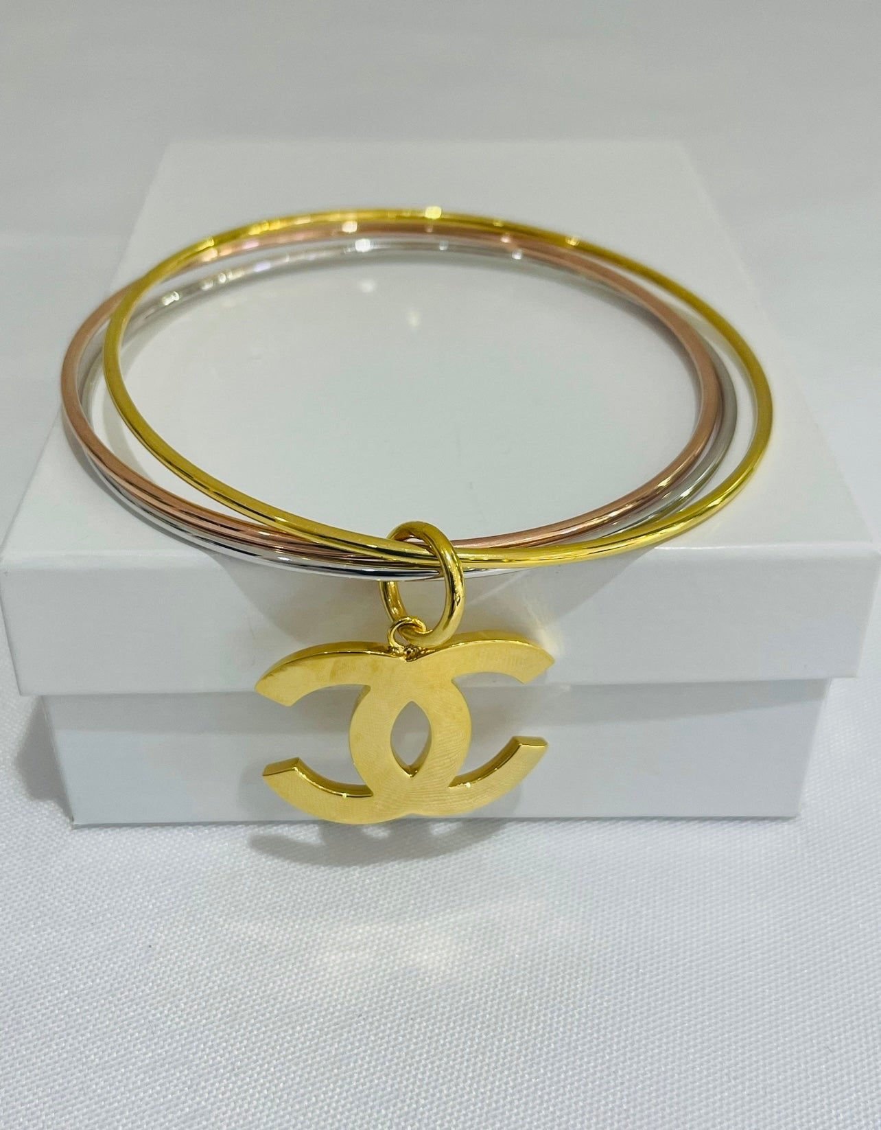 21K Gold Trio Color Bangles