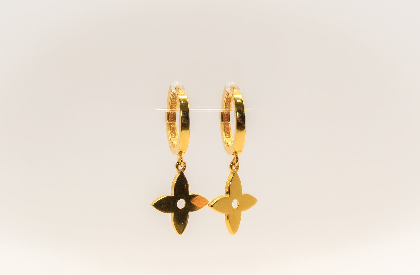 21K Gold Star Earrings