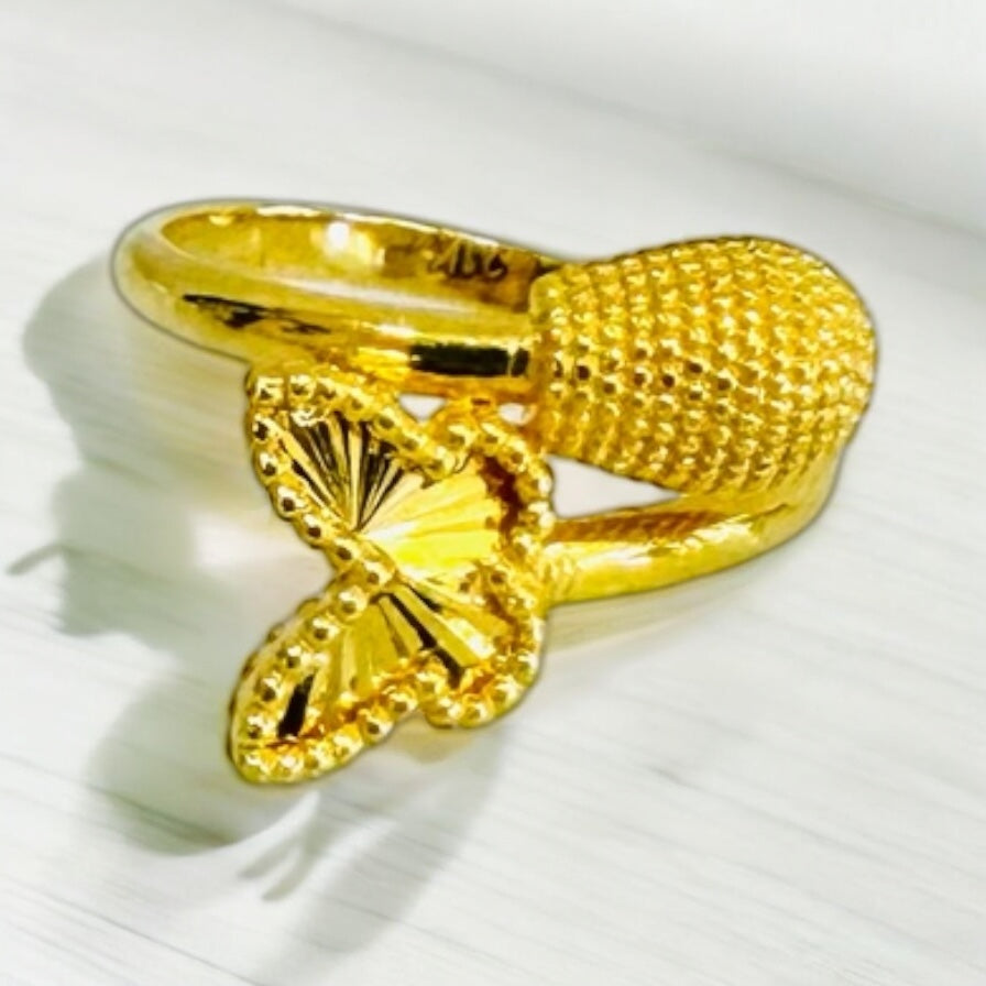 21K Gold Butterfly Ring